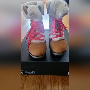 JCrew Woman's Nordic Wedge Boot Boots in Pecan